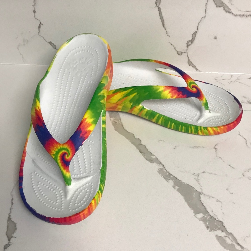 Dawgs Flip Flop Tye Dye Sandals US 6 Euro 36